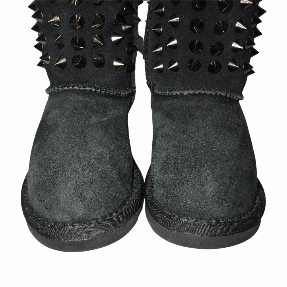 READ Rare Australia Luxe Collective Studded Leather Boots Toddler Girls 11 Black - Picture 4 of 11